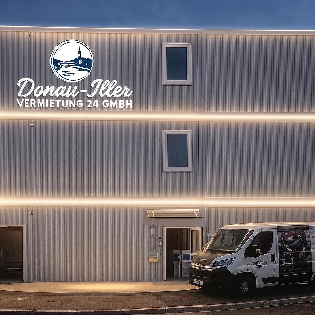 Neu-Ulm location at night